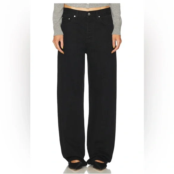 GRLFRND Bella Low Rise Boyfriend Jeans Black | Size 27 | NWT - Picture 1 of 6